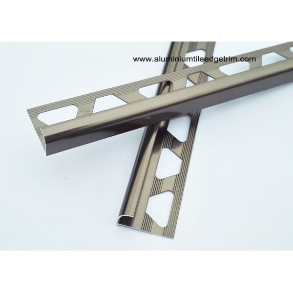 Bronze Bullnose Edge Tile Trim Quarter Round With Aluminium 6063 T5 Material