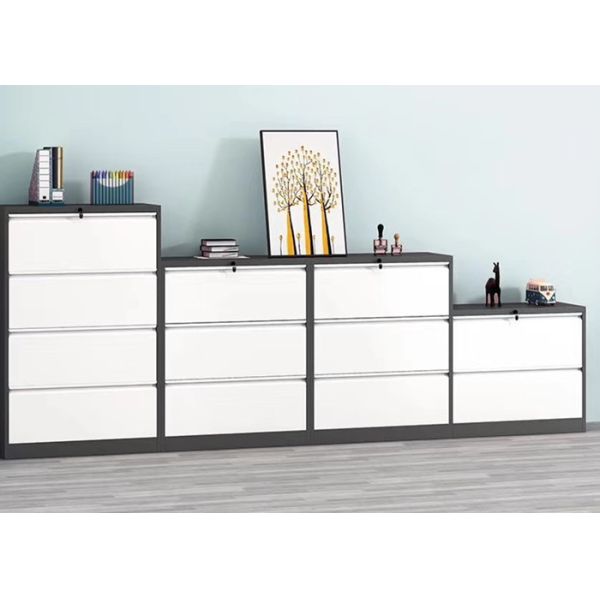 0.4mm Black Metal Filing Cabinet
