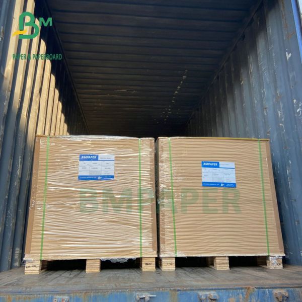 70g 75g 80g Brown Color Semi Extensible Cement Kraft Paper Roll 97CM Width