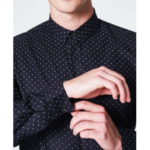 Company Adult Business Casual Long Sleeve Shirts / Office Dress Shirts For Men