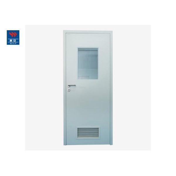 Air Tight Steel Swing Iron Glass 30min Fire Doors For Hospitals