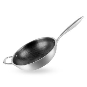 Quality Honeycomb Nonstick Fry Pan Stainless Steel For Home Kitchen for sale