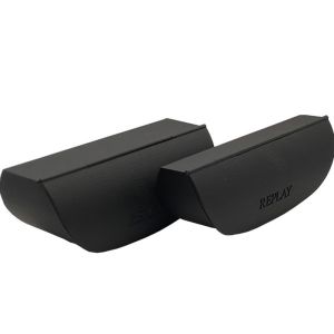 Quality Custom Logo Embossed Black Hard Magnetic Sunglasses Case for sale