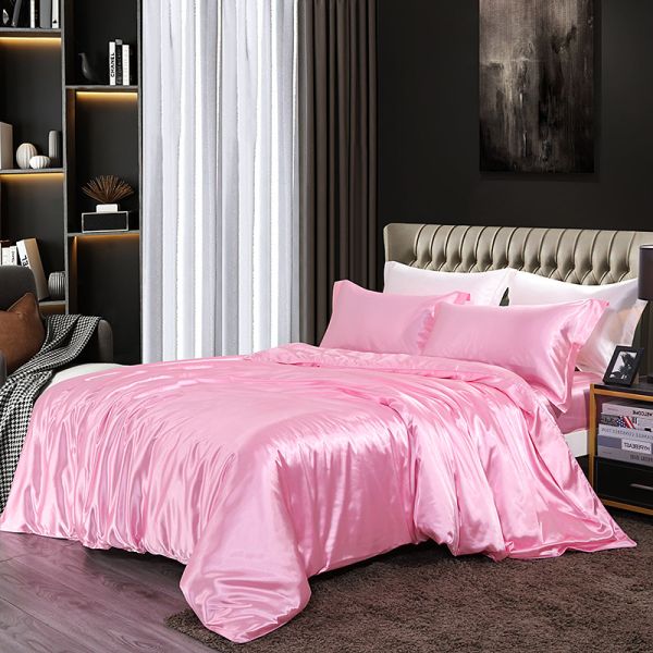 Queen Size 100 Silk Bedding Set