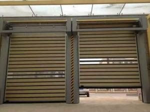 China Insulated Large Size High Speed Spiral Door For Automotive Dealerships on sale