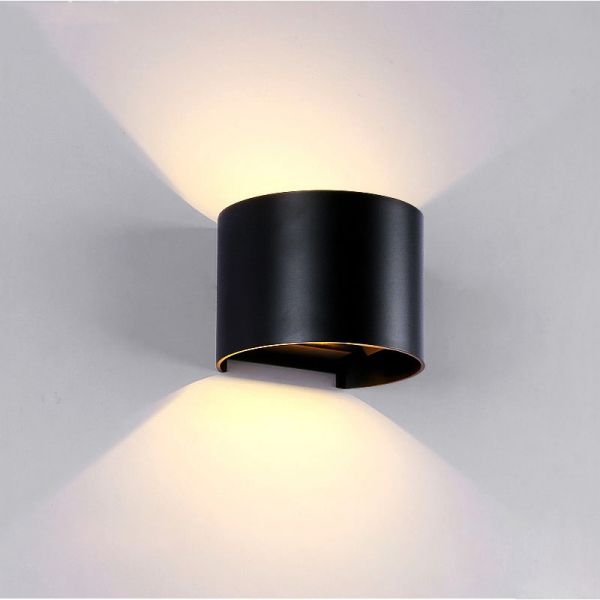 Waterproof IP65 adjustable angle outside wall lights black & outdoor wall led light