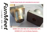 HP Composite Tundish Nozzle , Upper Nozzle With Embedded Zirconia Insert