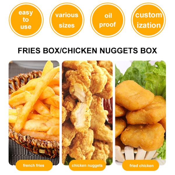 Biodegradable Takeaway Fast Food Paper Box Custom CMYK Color Printing