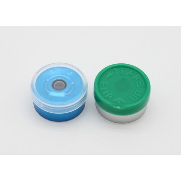 13mm Multi Color Aluminum Plastic Caps , GMP Standard Tear Off Seal