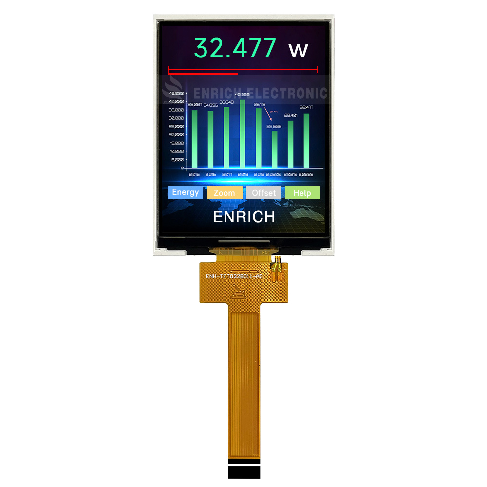 3.2 Inch 240x320 Resolution Spi Tft Module IC ST7789 Custom Tft Display