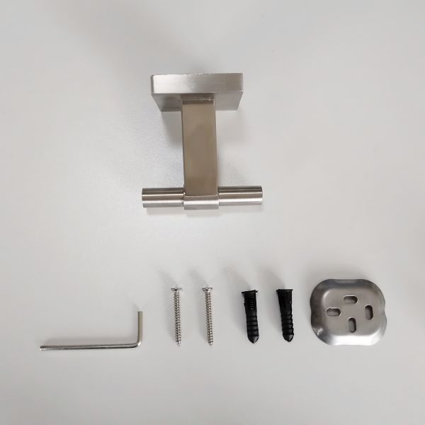 Bathroom Double Towel Hook Sus304 Stainless Steel Robe Towel Holder Heavy Duty