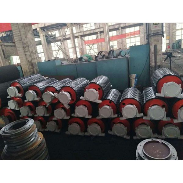Drive Pulley Herringbone Rubber Lagging Conveyor Pulley Drum Slide Lagging