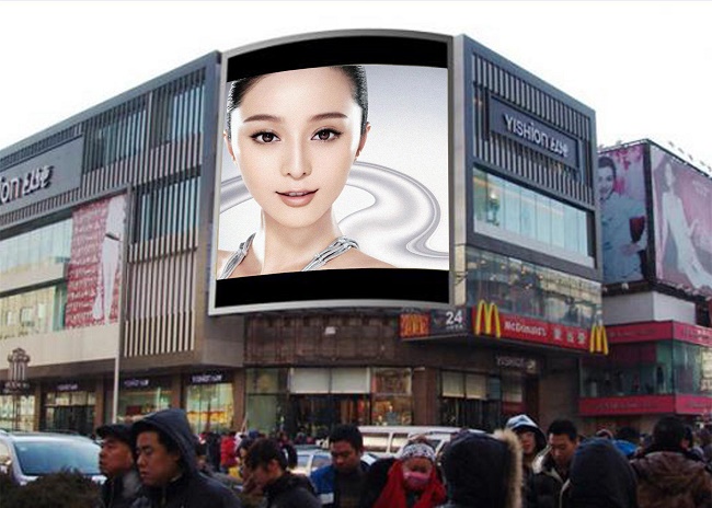 Front Access Led Display P6 RGB Wall Mounted Single Face For Outdoor