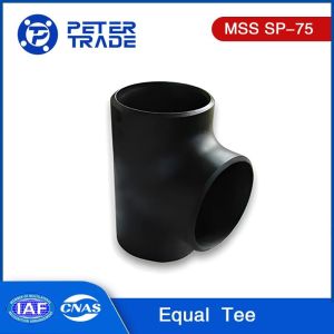 MSS SP-75 Alloy Steel SCH80 WPHY Butt Welding Fittings Equal Tee for Pipe and