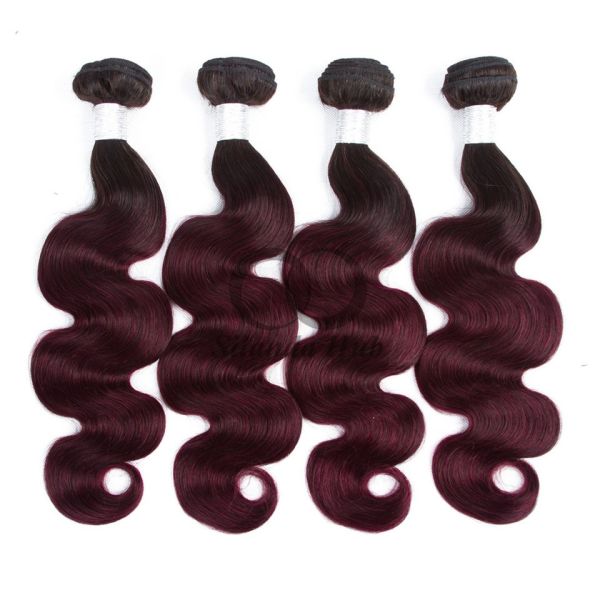 #T1B/99J Body Wave Remy Human Hair Bundles Sew In Weave Bundles Brazilian Bundle Deals