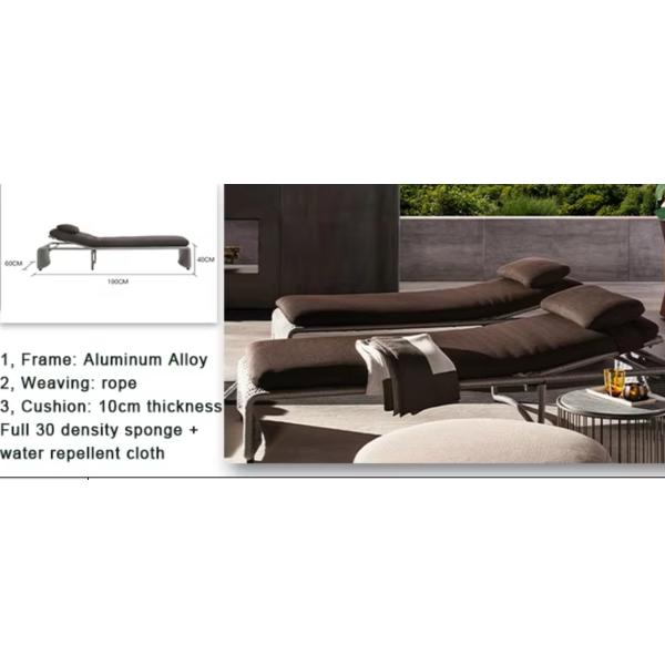 Outdoor Adjustable Aluminum Swimming Pool Lounger Folding Cabana Recliner Chair Poolside Backyard