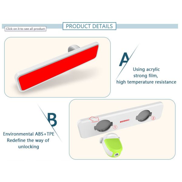 Superior Materials Child Safety Window Locks Baby Double Gears Sliding