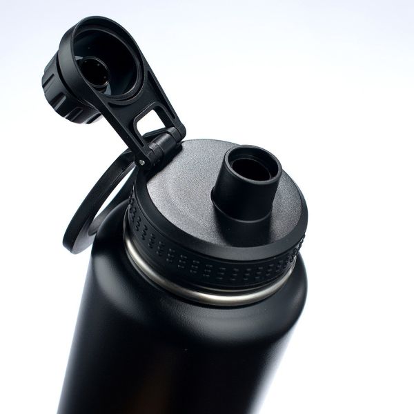 32 OZ Insulated Water Bottle Violet Large Metal Insulated Stainless Steel Water Flask Big Sports Travel Water Bottle With 2 Lids Insulated Thermal Mug