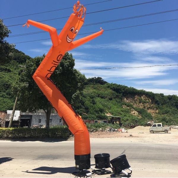 High Pressure Sky Dancer Blower Fan , Flame Retardant Air Blower Dancing Man