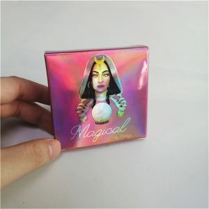 Quality Pink Eyelash Hot Stamping Offset Printing Holographic Paper Box for sale