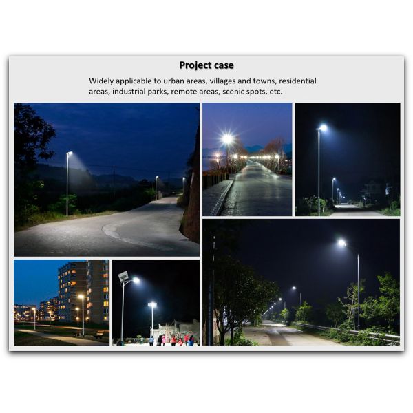 20w Smart Ip65 Solar Light Aluminum Seperate LED Solar Street Lights