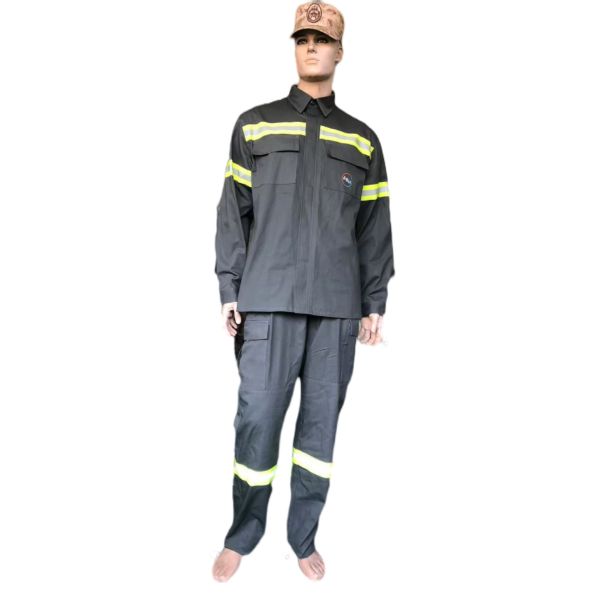 Men Fire Fighting Suit Waterproof Flame Retardant Emergency Rescue