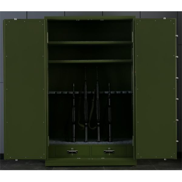 Electrostatic Spraying Metal Gun Safe Cabinet For Handgun Long Gun Storage