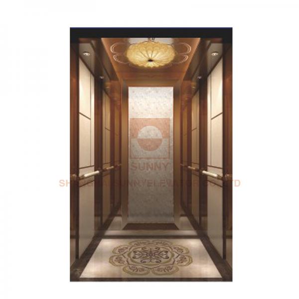 Buy Floor Marble Mosaic Car Design Elevator Cabin Decoration For Hotel Elevator / Passenger Lift at wholesale prices