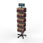 Shoe Display Rack Custom Metal Sock Display Rack Double Sided With Detachable