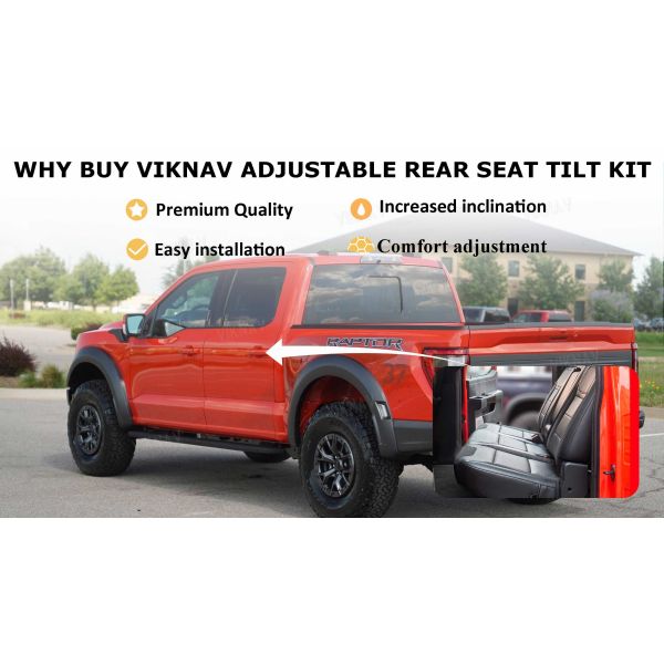 Viknav for Ford F150 2015-2019 Black Adjustment Rear Seat Recline Kit Sets Suitable Seat Adjustment