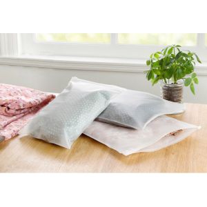 Transparent PE Plastic Zipper Packaging Bags for Clothing