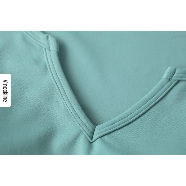 Altiland Padded Women Workout Tops V Neck Yoga Gym Sports T - Shirts