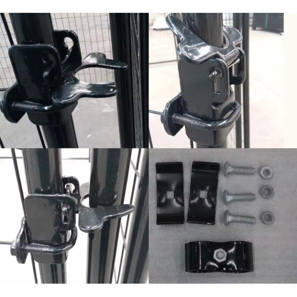 4ftx6ftx6ft Outdoor Dog Kennel Heavy Duty Dog Cage Pet House Galvanized Steel Fence Dog Playpen Puppy Exercise Pen