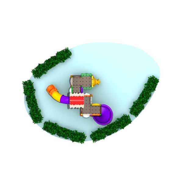 Environmental Material Plastic Playground Sets For Toddlers 580x450x320cm