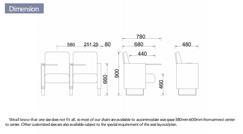 Commercial Durable Modern Theater Seating with EN1021 Fire Rating and EN13501 Certified for Cinemas and Theaters