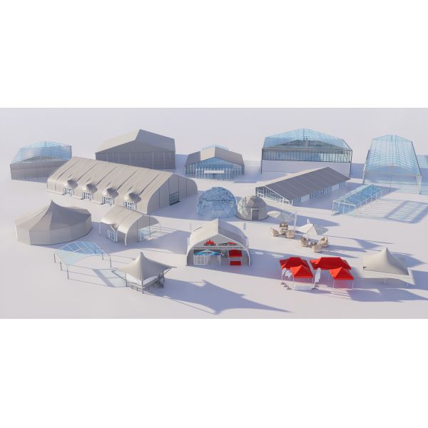 A Frame Clear Top Marquee 200 People Outdoor Event Marquee With Stages