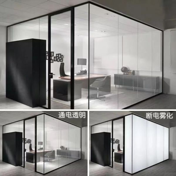 Gradient Change Pdlc Film Smart Glass Customized For Office Wall