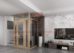 Quality E Frame Hoistway Residential Home Elevator Compact Home Lifts Low Maintenance Cost for sale