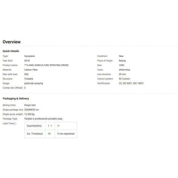 5kg 4 Axis Agras Drone Sprayer Price 5L Nozzle Spraying Drones for Agriculture Purpose