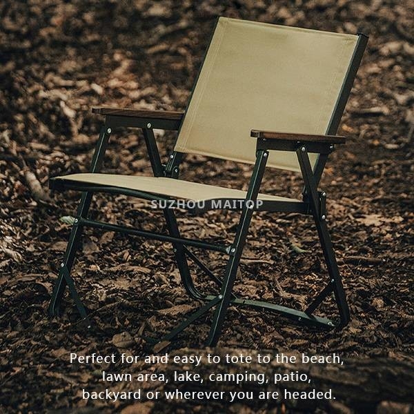 Multiple camping chairs packed for transport