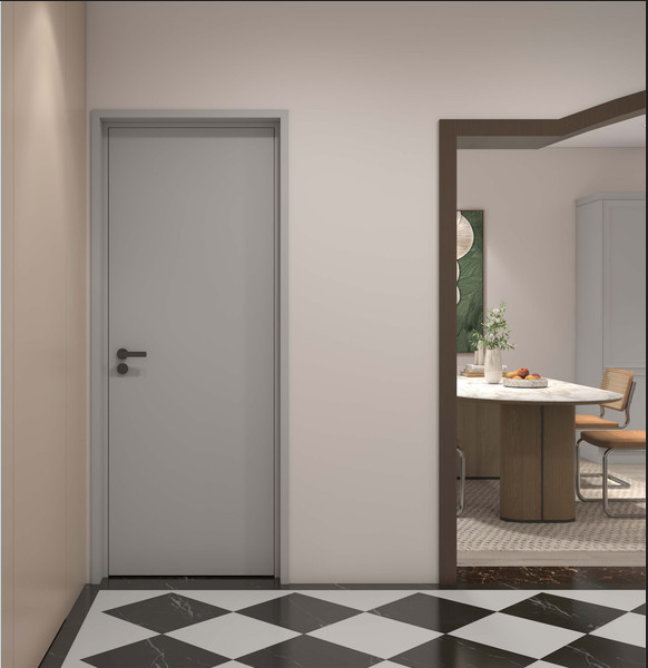 Corrosion-Resistant Fadior Stainless Steel Dual Frame Starry Grey Interior Door Solution