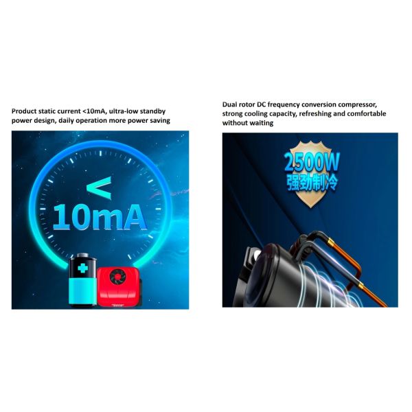 Truck Cab Parking Air Conditioner DC12V ODM For Full Electric Vehicle