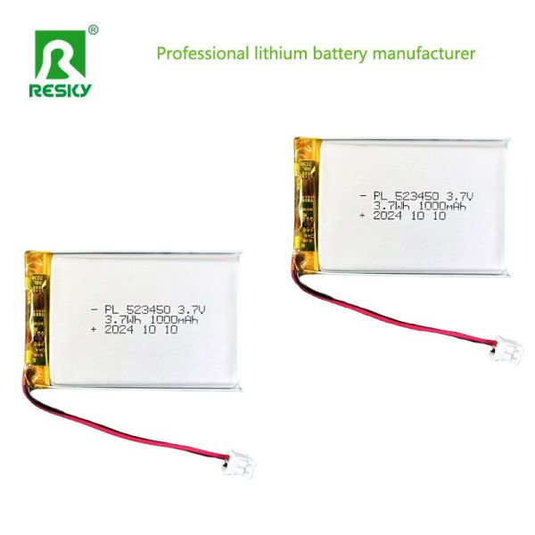 Lithium Polymer Battery Cell 523450 603450 3.7V 1000mAh 3.7wh Rechargealbe Lipo Battery Pack