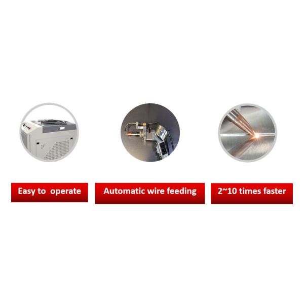 Continuous Welding Handheld Laser Welder 1070Nm With Automatic Wire Feeder