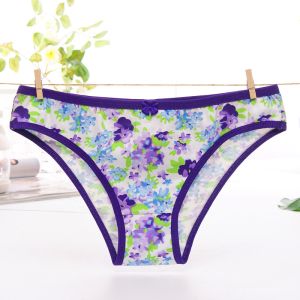Buy cheap Good Quality Flower Printing Lycra Cotton Girls' Underwear from wholesalers