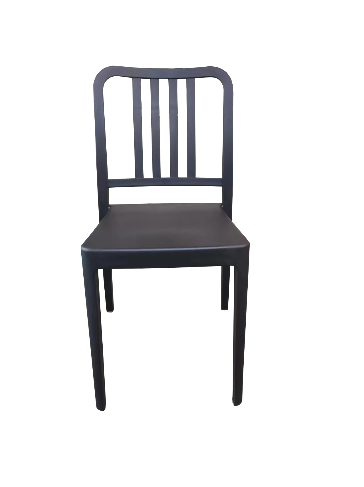 Stackable PP Resin Plastic Cafeteria Chair Indoor Outdoor Use