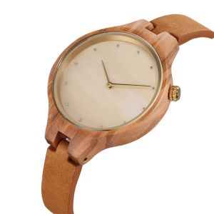 Women Unique Wood Watches Stylish Analog Quartz Wooden Watch