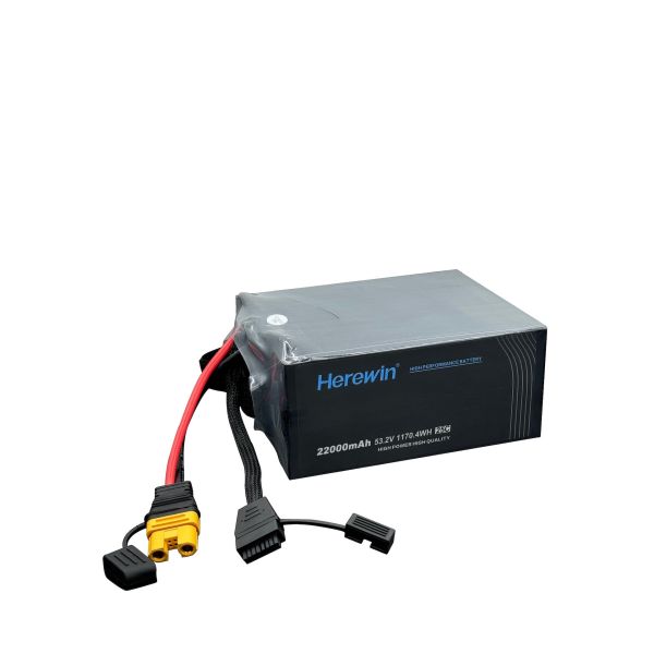Herewin 14s Battery 53.2V 22000mAh Pouch Soft Pack 25C LiHv Battery For Drones