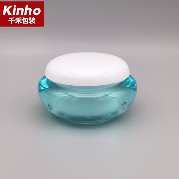 20g 50g Double Wall Cream Jar Round Flat Skincare Cream Jar Egg Shape