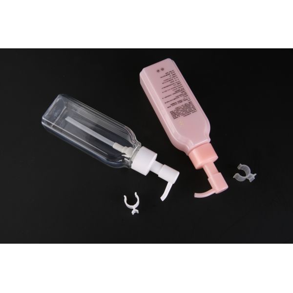 DHC Same Type Makeup Remover Bottle 120ML For Oil , PET Pump Bottle With Dispenser UKOB09